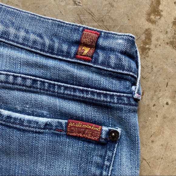 7FAM Bootcut Jeans 7 For All Mankind Denim Boot Cut Women’s 28 - Picture 4 of 10